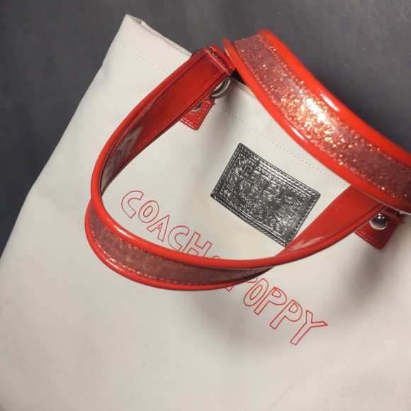 RARE Coach Poppy Cherry Chan Tote Bag - Picture 15 of 15